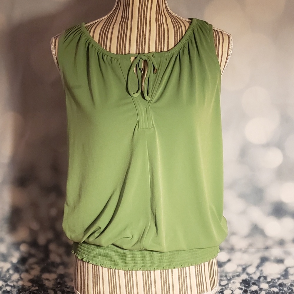 Ann Taylor Lime Green Sleeveless Top